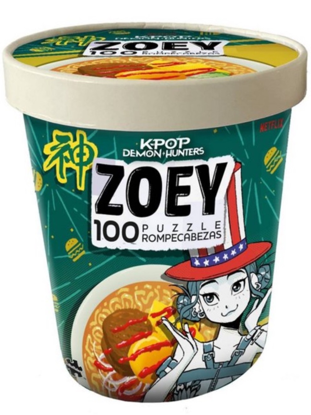 Choice K-Pop Demon Hunters Ramen Puzzle 100-Piece NEW - Picture 5 of 6